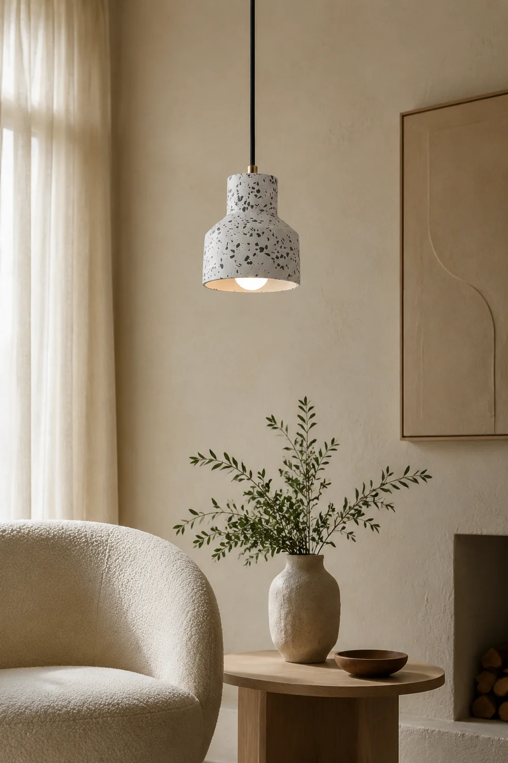 Morandi Pendant Light, Cement, Modern & Industrial, 4 Color - Lumpaz