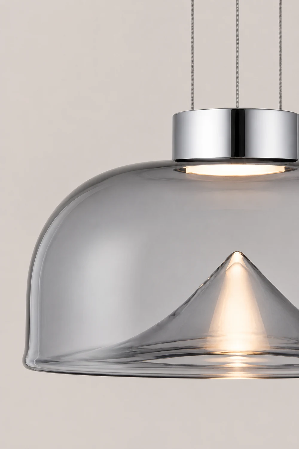Herbert Modern Mountain Glass Pendant Light - Lumpaz