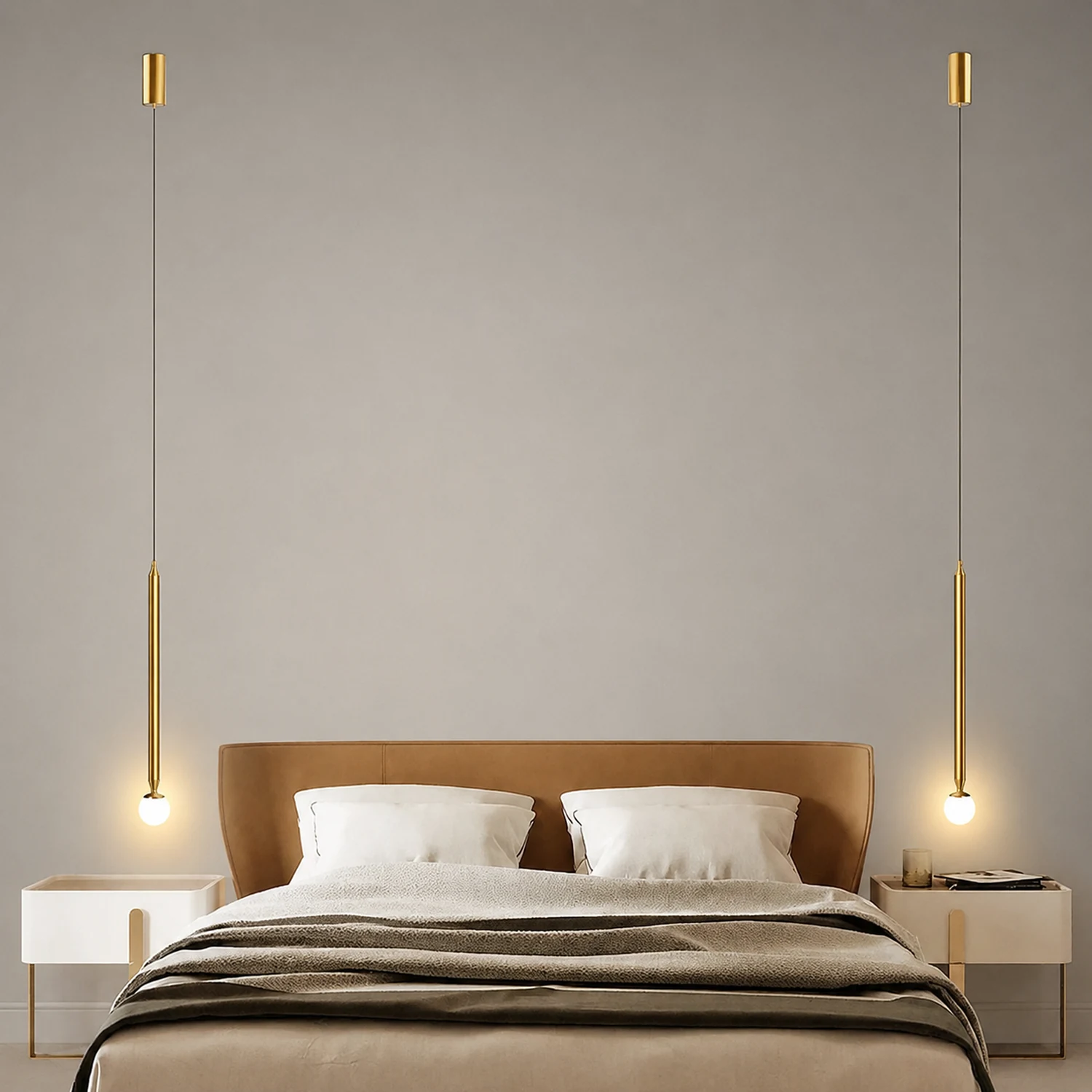 Carr Linear Metal Pendant Light, Black & Gold - Lumpaz