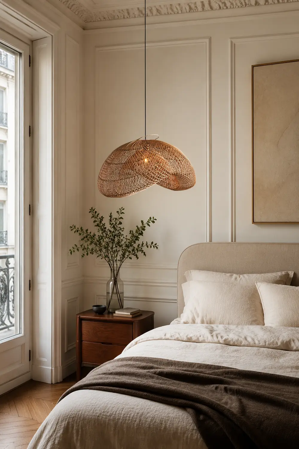 Rattan Wave Pendant Light - Lumpaz
