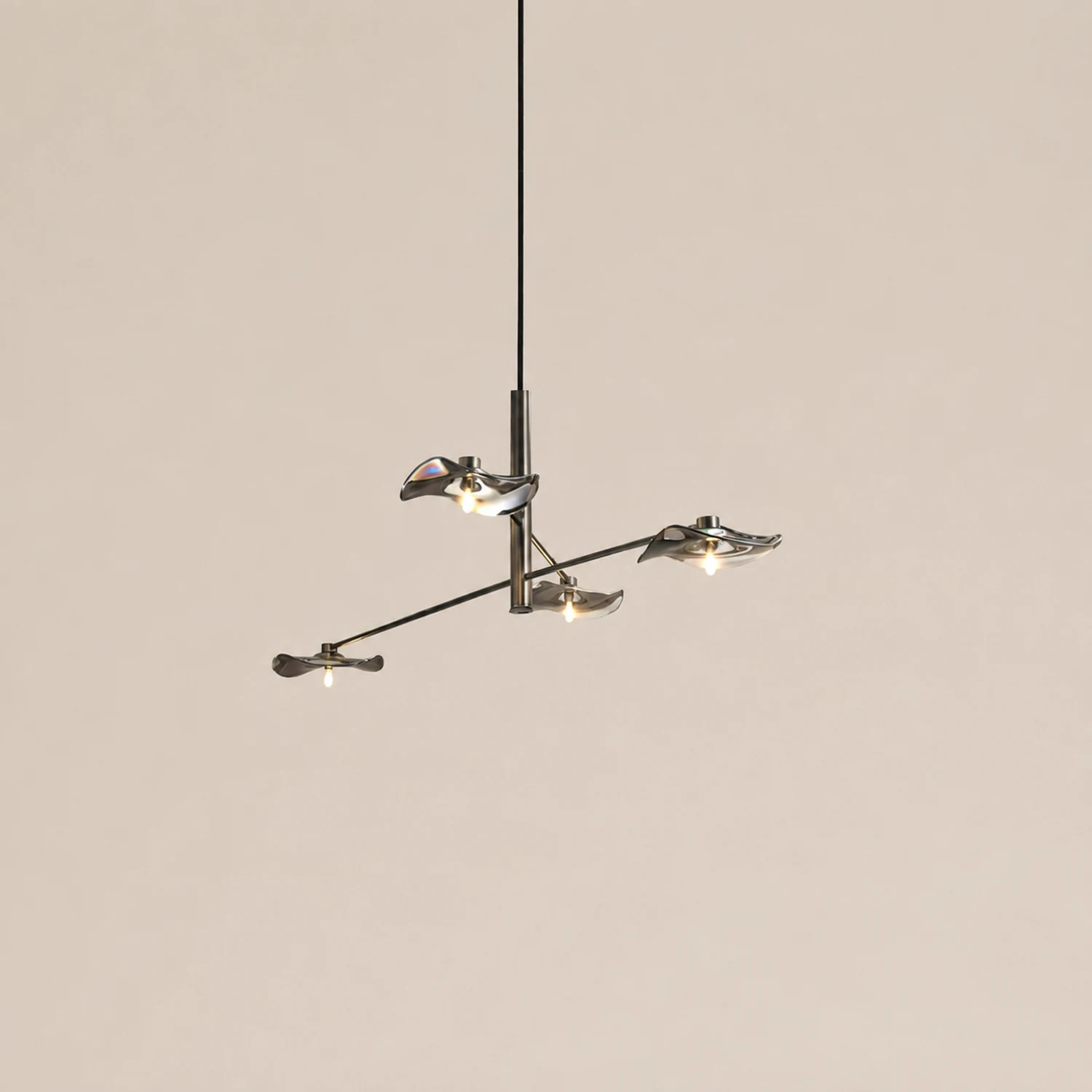 Lotus Leaves Glass Chandelier - Lumpaz