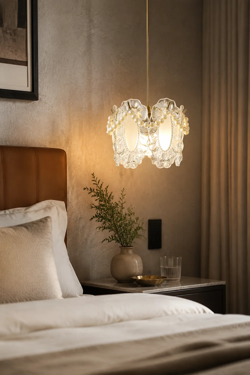 Floral Glass Pendant Lamp - Lumpaz