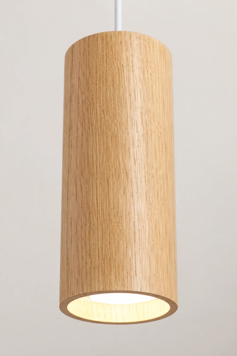 Ozawa Cylindrical Wood Pendant Light for Bedroom Kitchen Island - Lumpaz