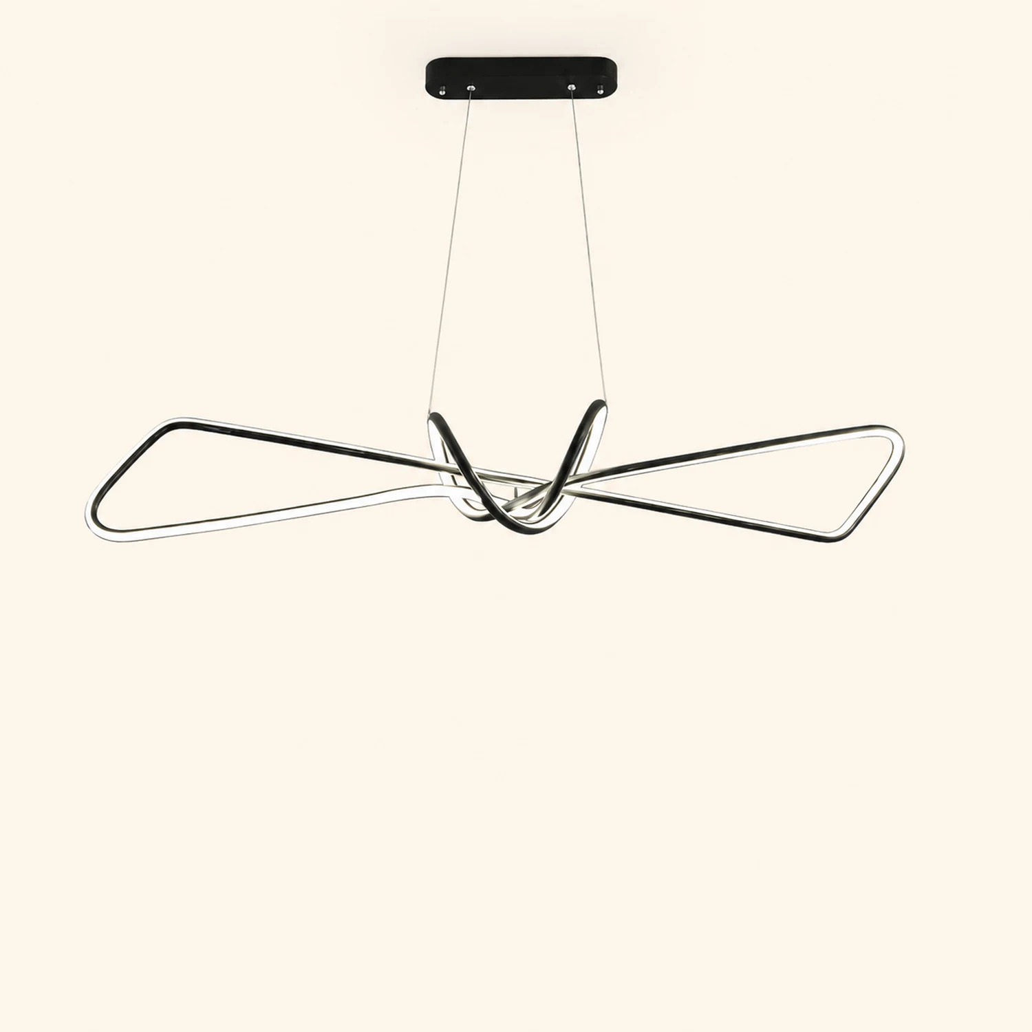 Bouvet Minimalist Geometric Metal Adjustable Pendant Light - Lumpaz