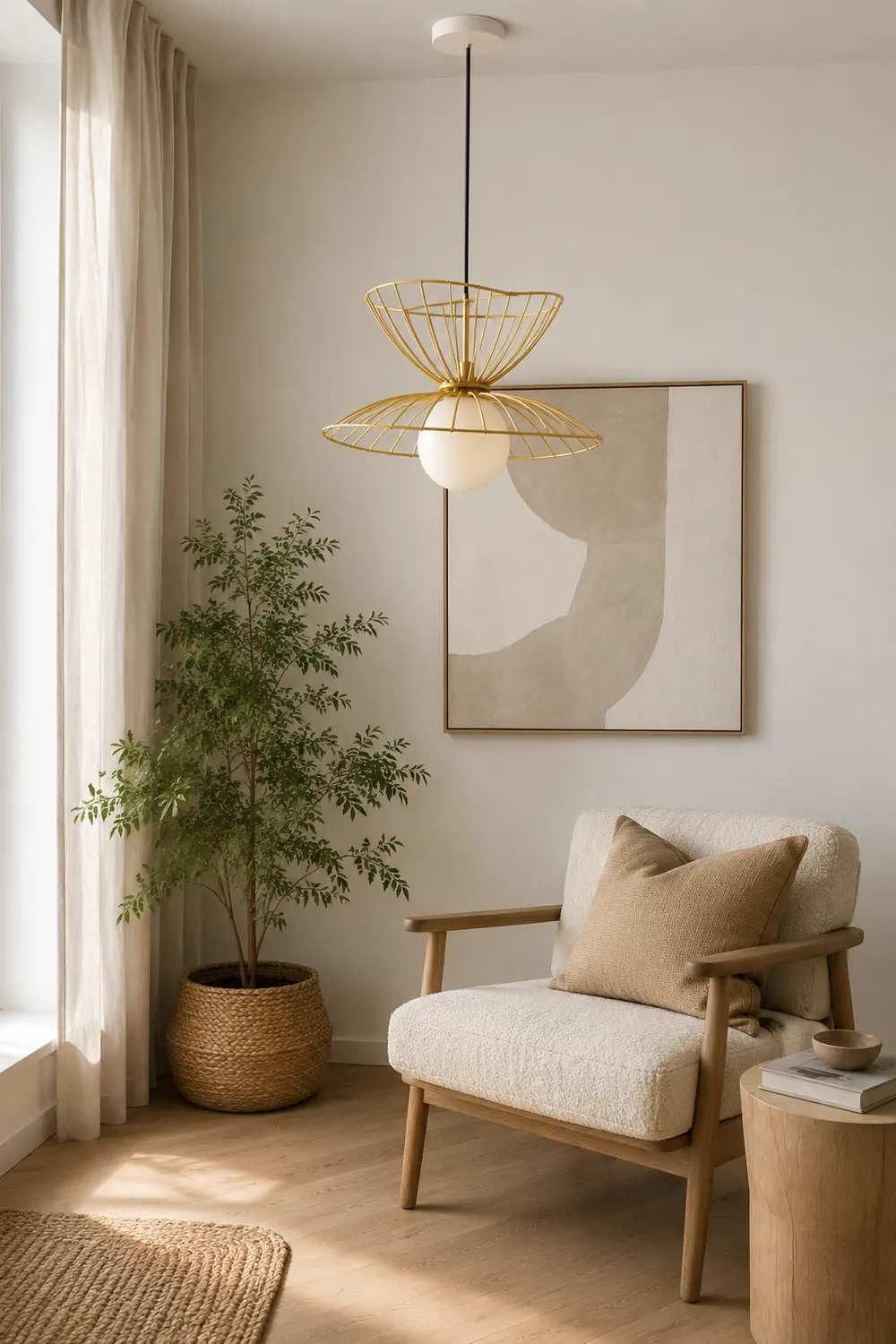 Renée Pendant Light Modern, Metal, Gold/Black, Kitchen Island - Lumpaz