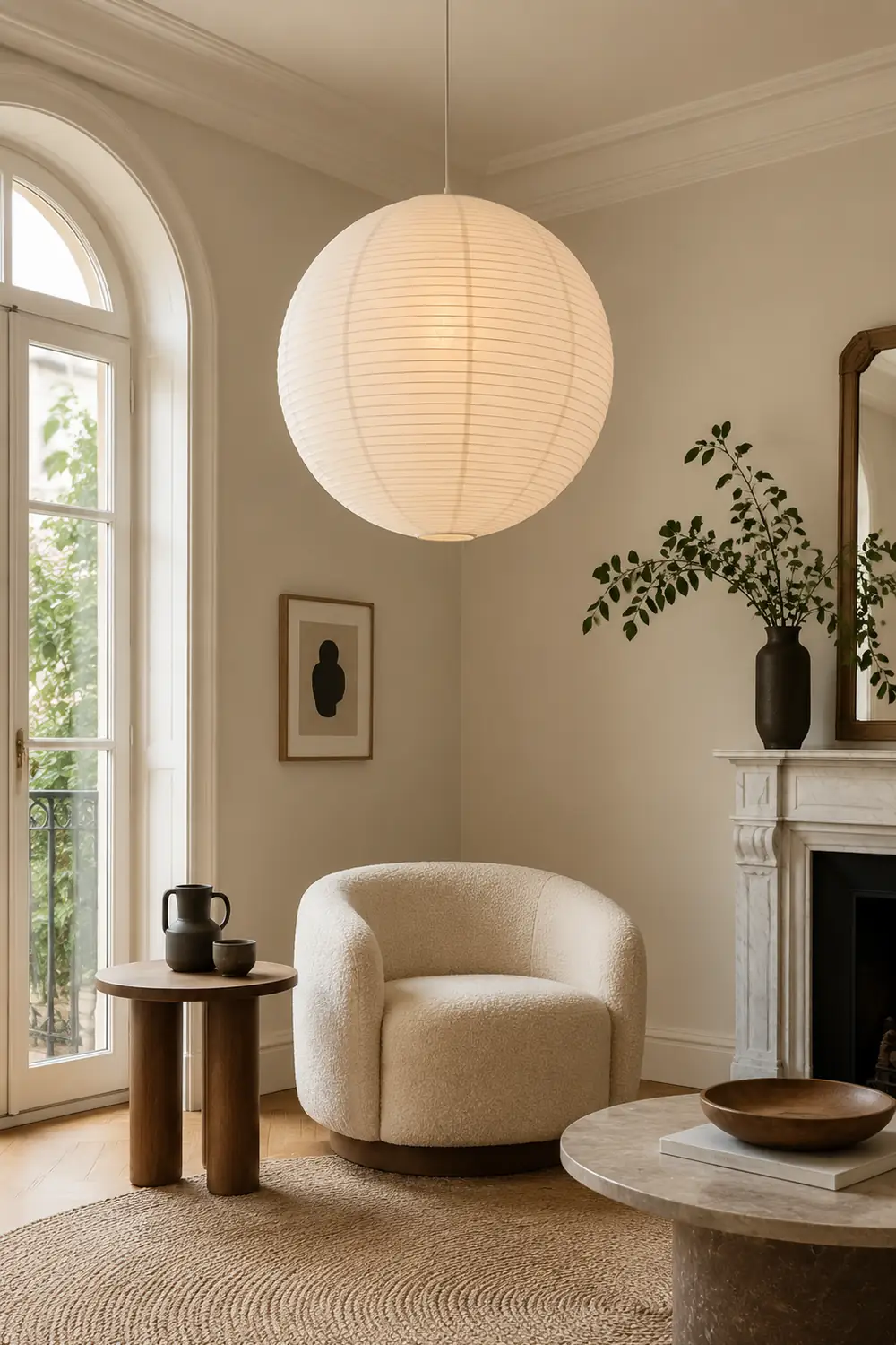Washi Paper A Pendant Lamp - Lumpaz