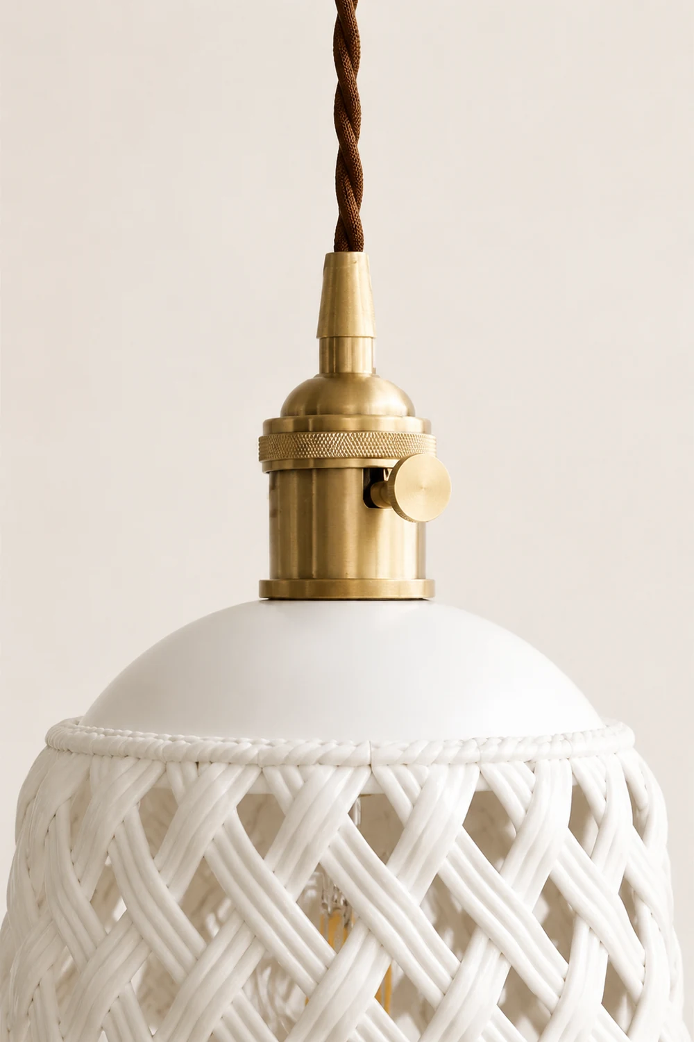 Openwork Ceramic Pendant Lamp - Lumpaz