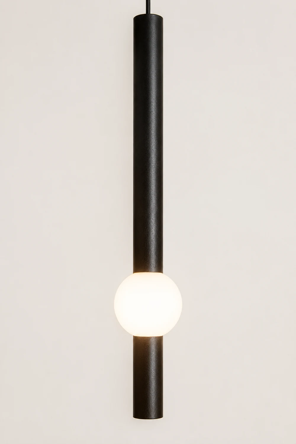 Carr Minimalist Linear Globe Glass Pendant Light, Bedroom - Lumpaz