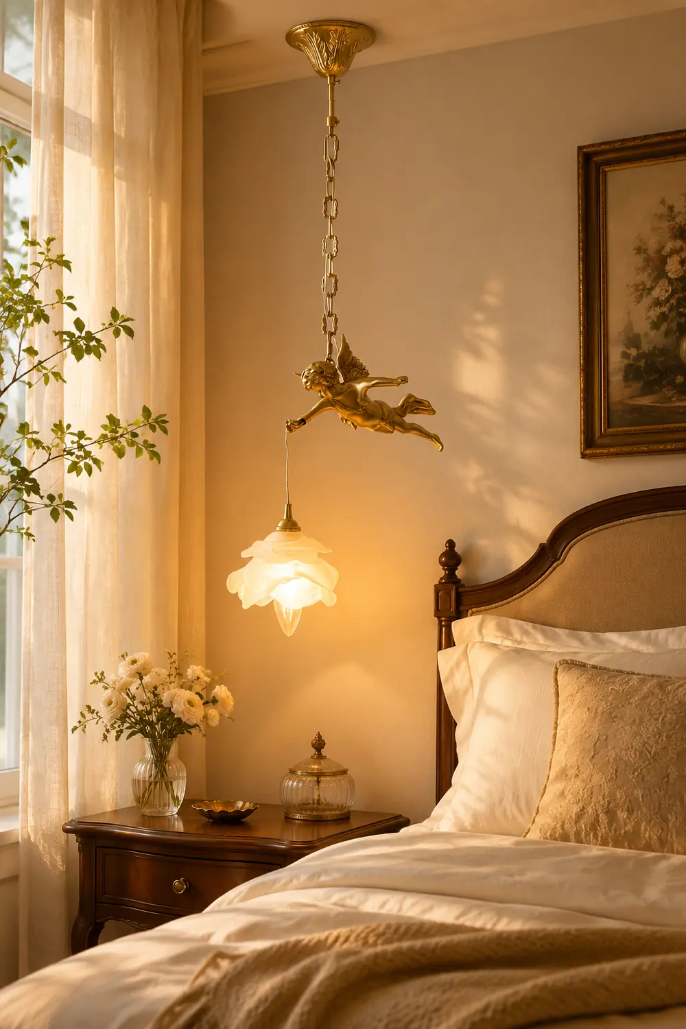 Vintage Angel Pendant Light - Lumpaz
