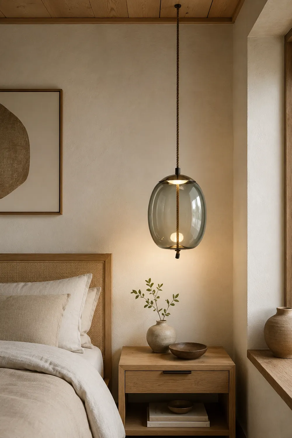Valentina Nordic LED Pendant Light, Decorative Glass - Lumpaz