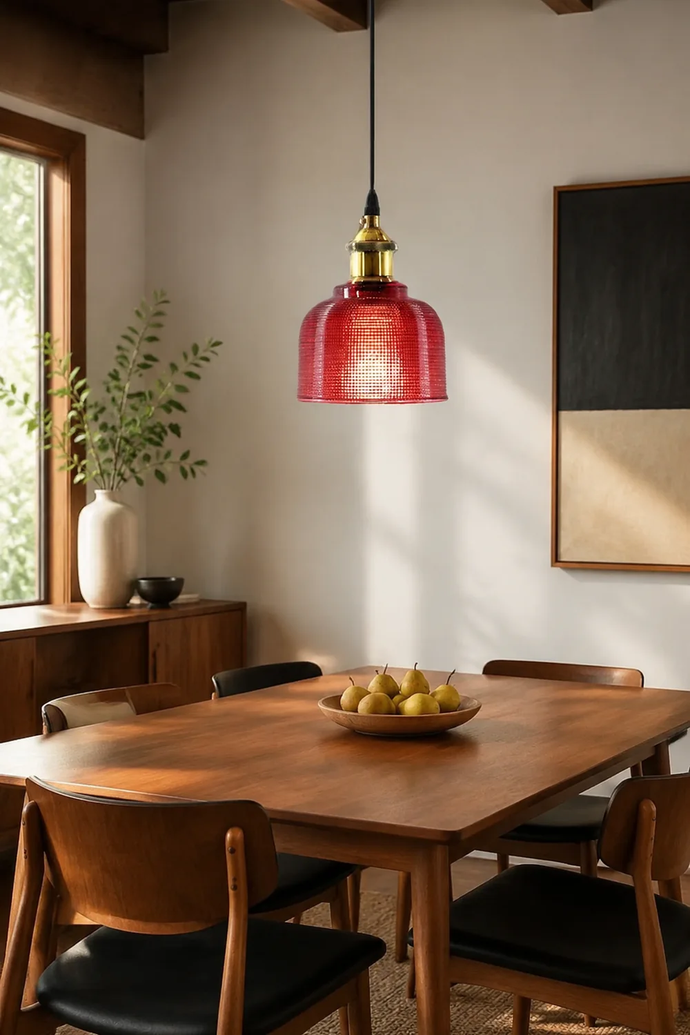 Hailie Glass Art Deco Pendant Lights,Colorful - Lumpaz