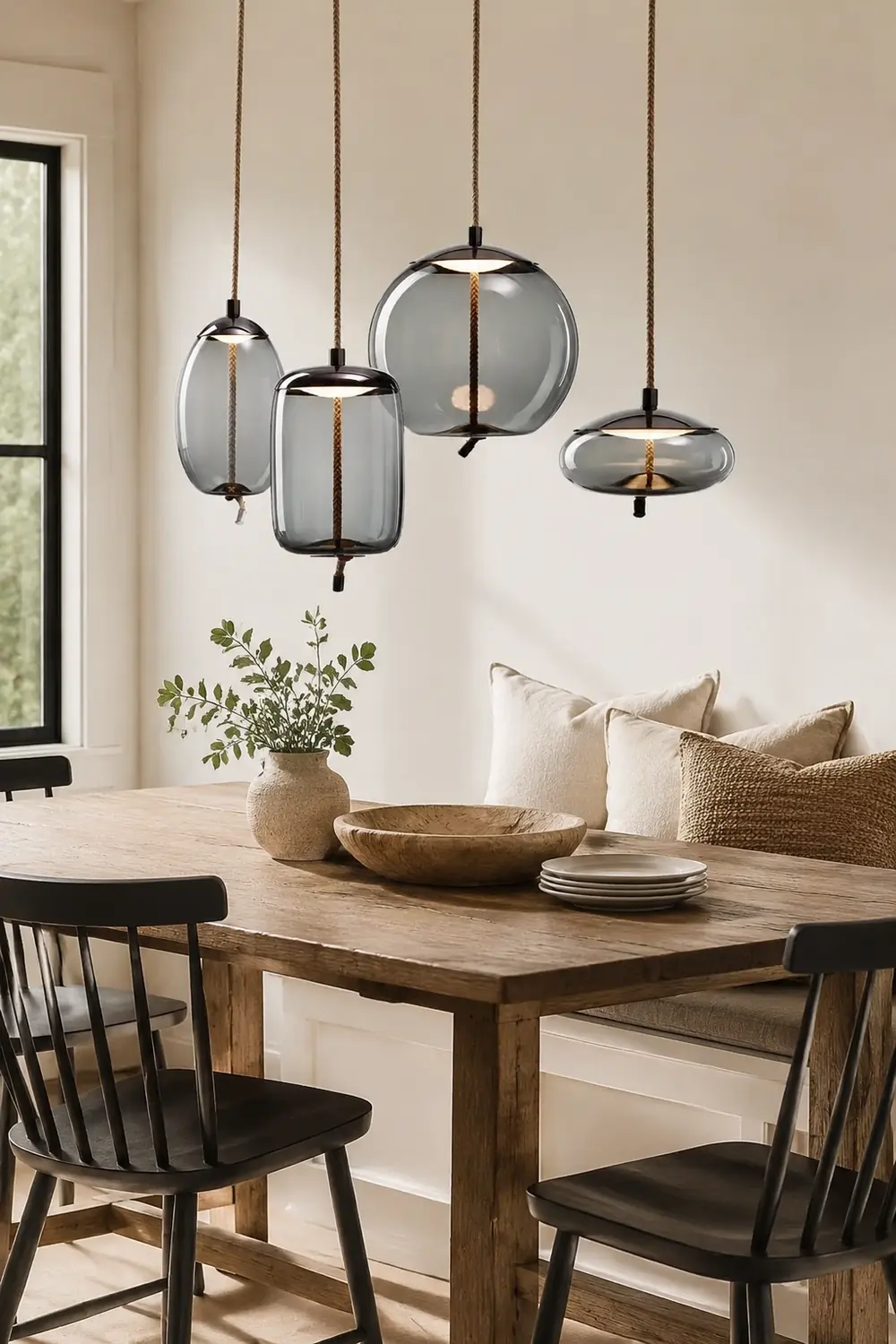 Valentina Nordic LED Pendant Light, Decorative Glass - Lumpaz