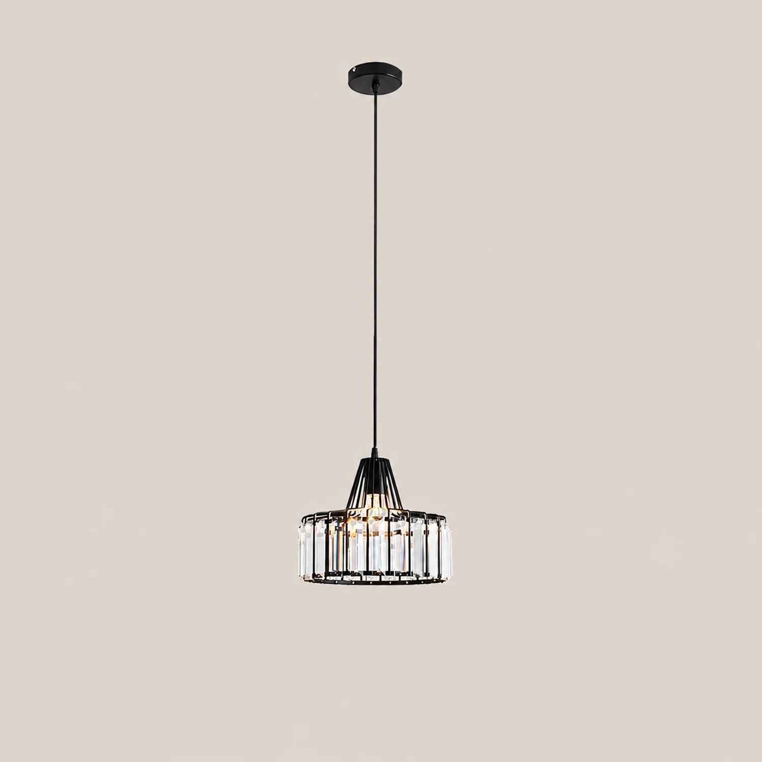 Crystal Drum Pendant Lamp - Lumpaz