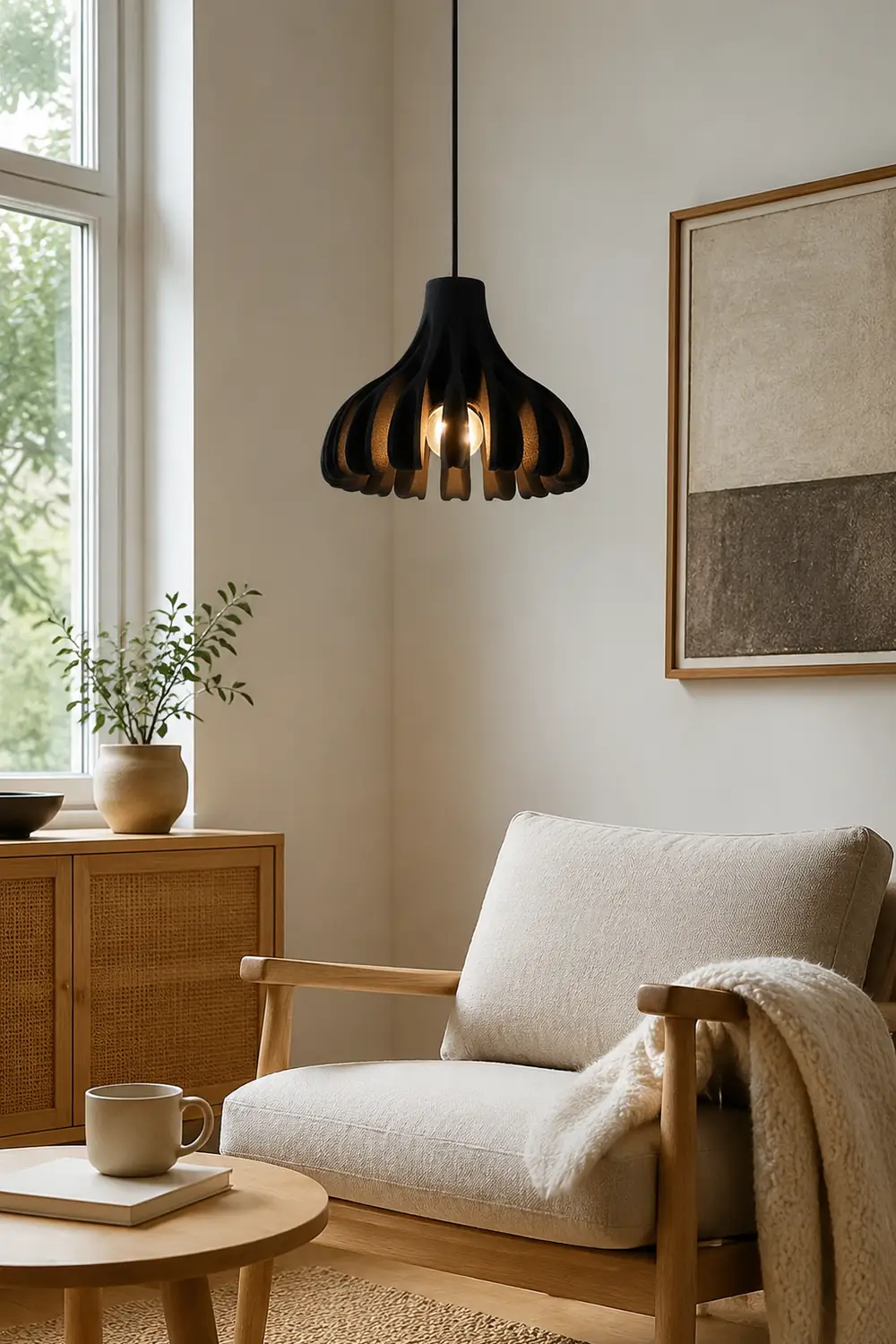 Coral Resin Pendant Lamp - Lumpaz