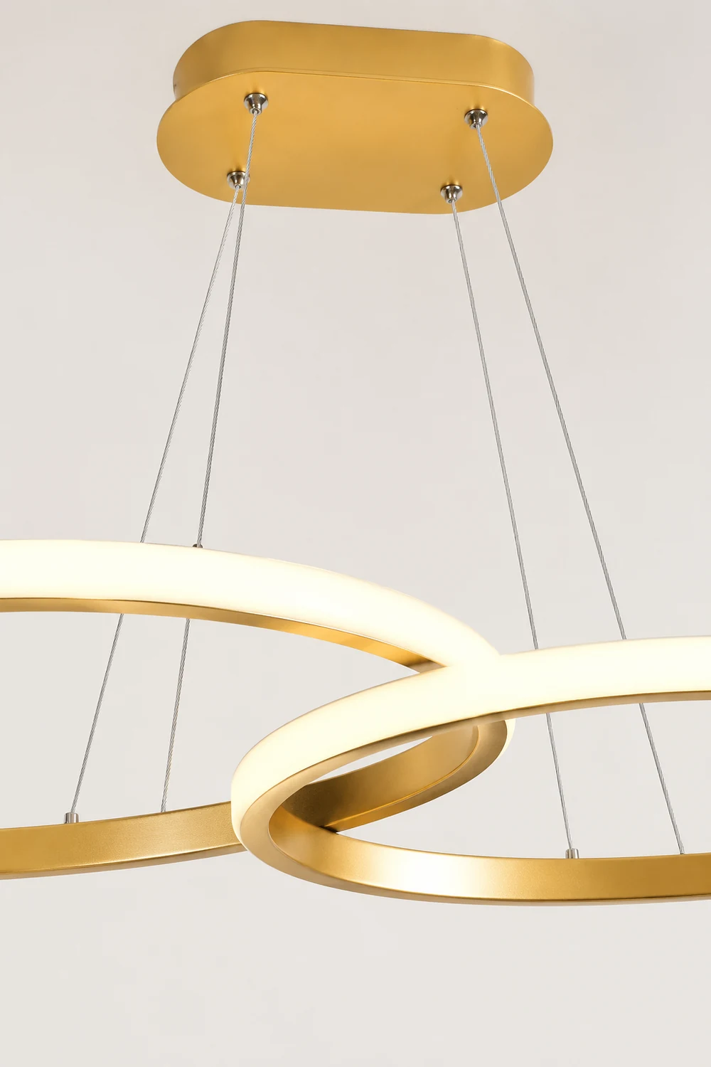 Modern Minimalist Pendant Light, Double-C - Lumpaz