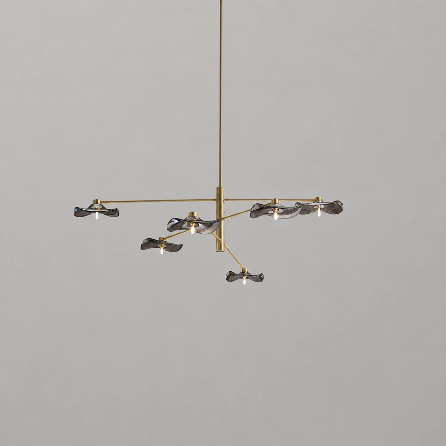 Lotus Leaves Glass Chandelier - Lumpaz
