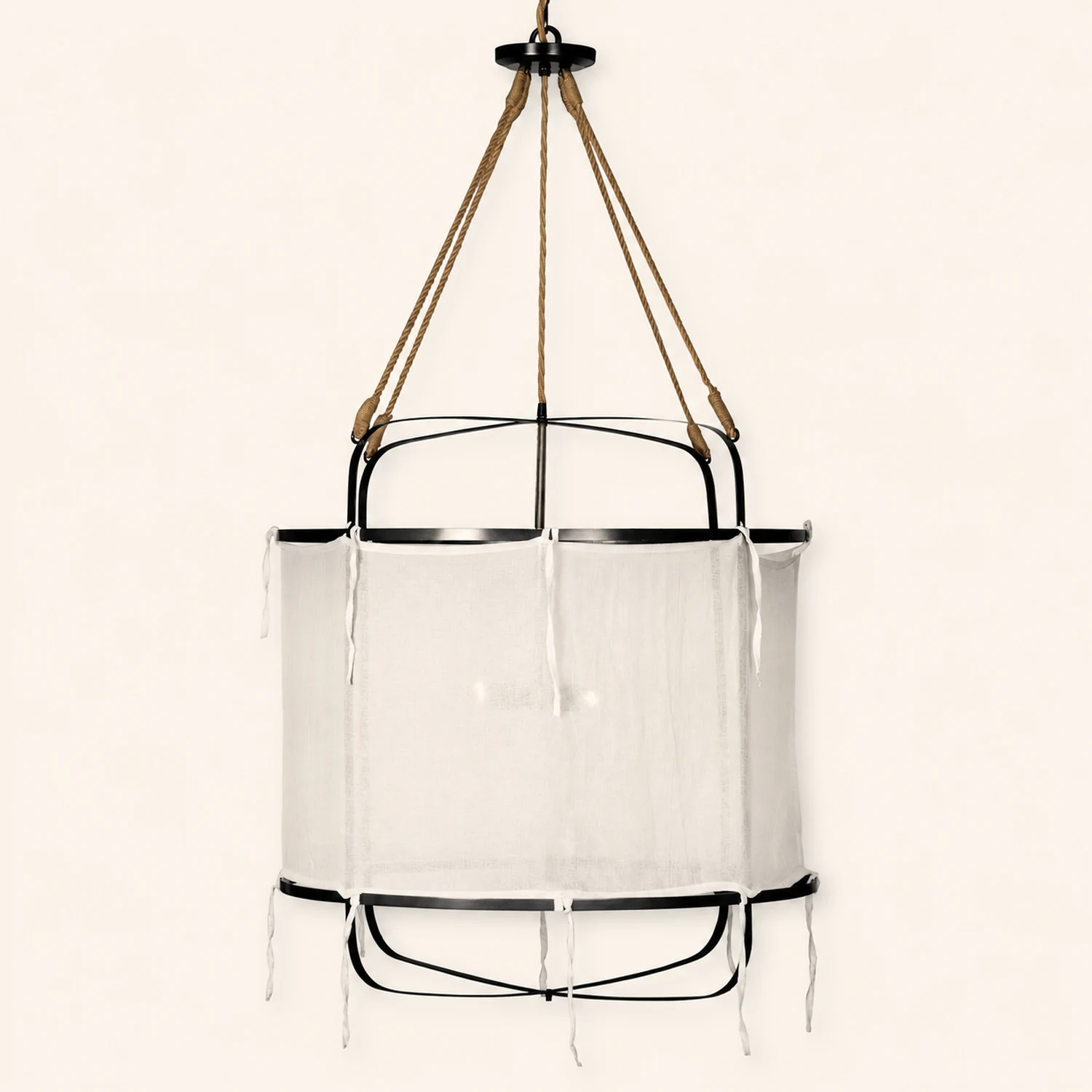 Provence Linen Pendant Light - Lumpaz