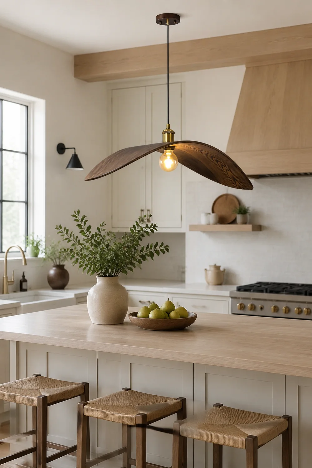 Curve Wooden Pendant Lamp - Lumpaz