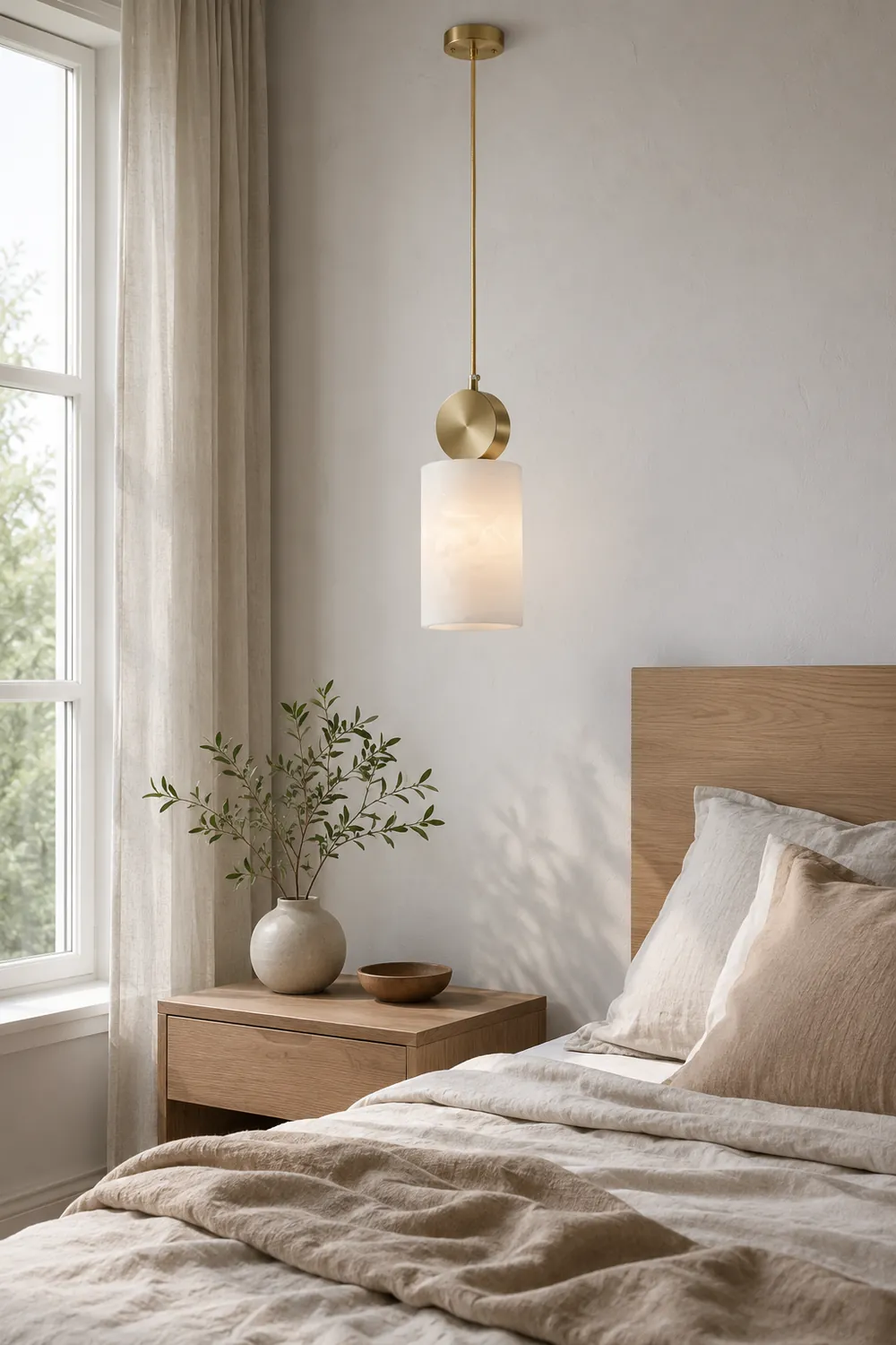 Etruscan Aabaster Pendant Light - Lumpaz