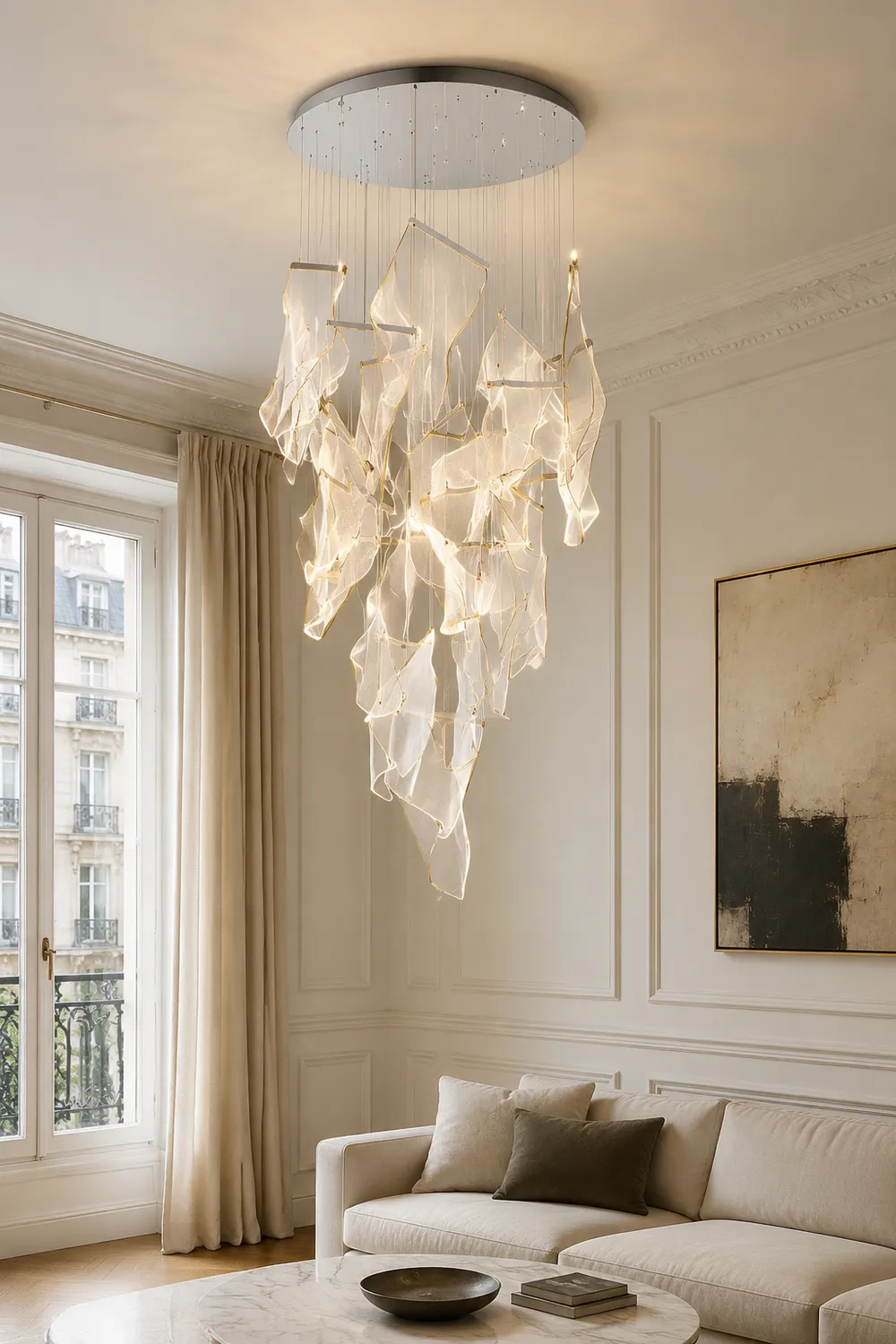 Acrylic LED Chandelier - Lumpaz