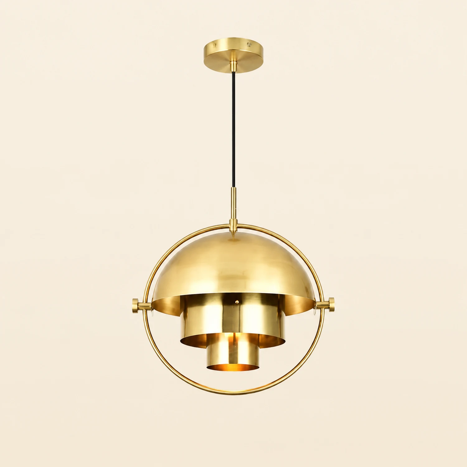 Modern Geometric Metal Pendant Light, Kitchen Island - Lumpaz