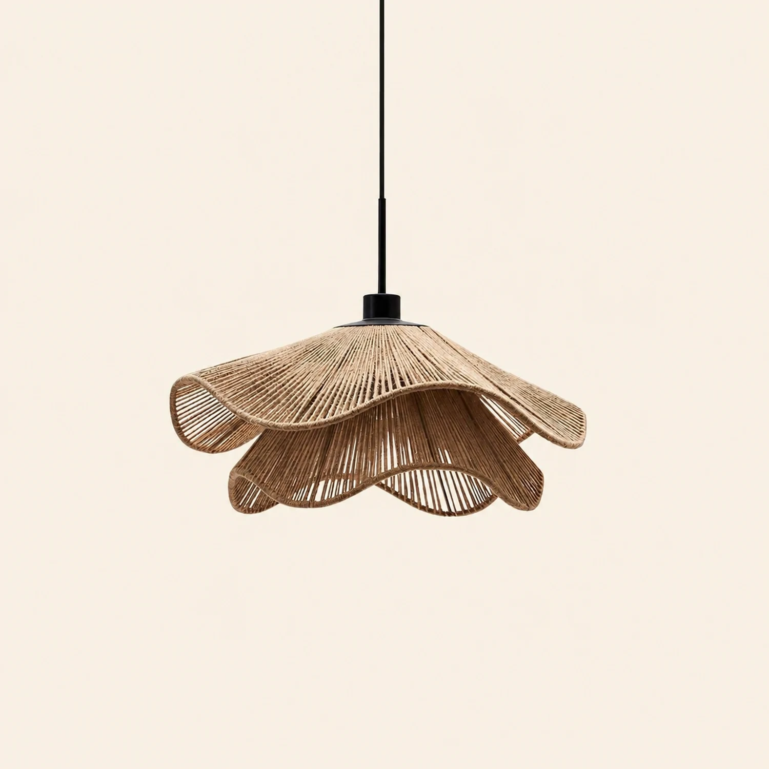 Handmade Straw Hat Pendant Lamp - Lumpaz