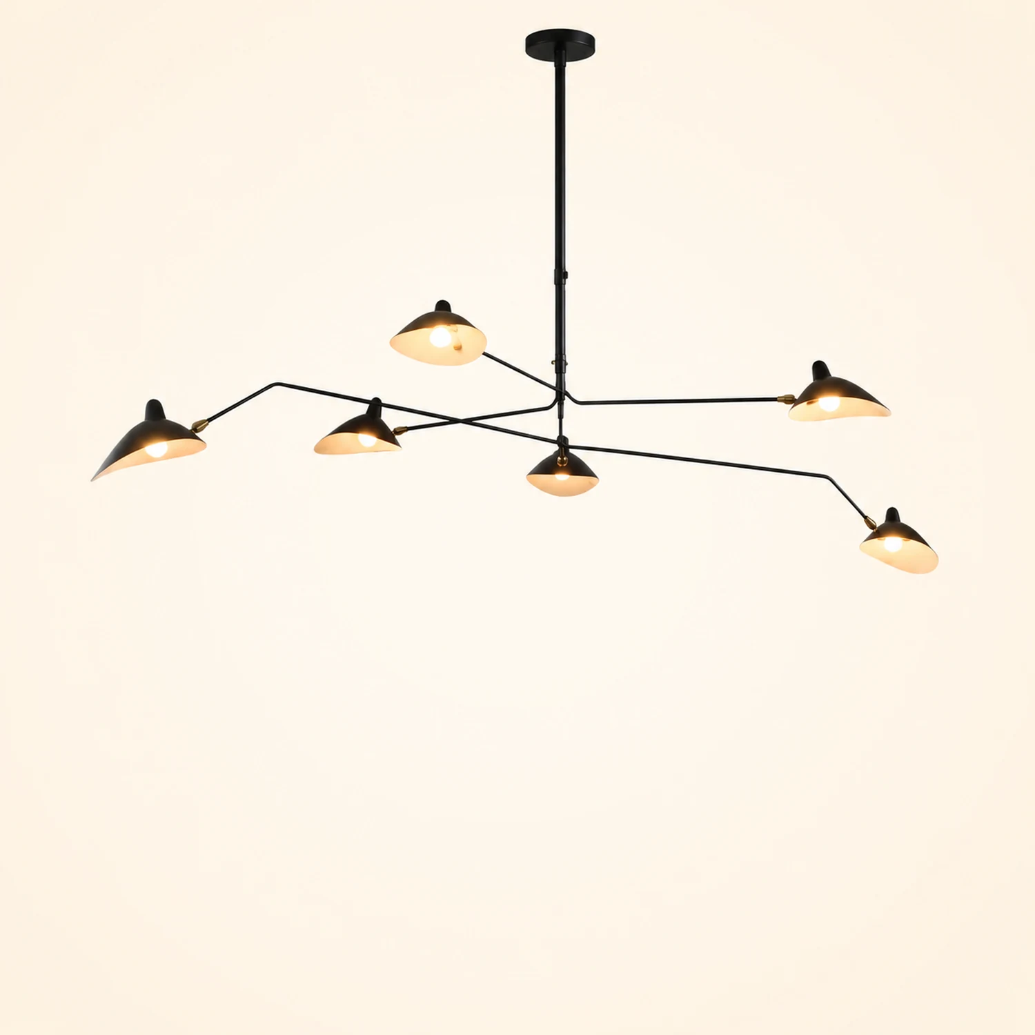 Schmitt Pendant Light Industry, Metal, Black, Study Room - Lumpaz