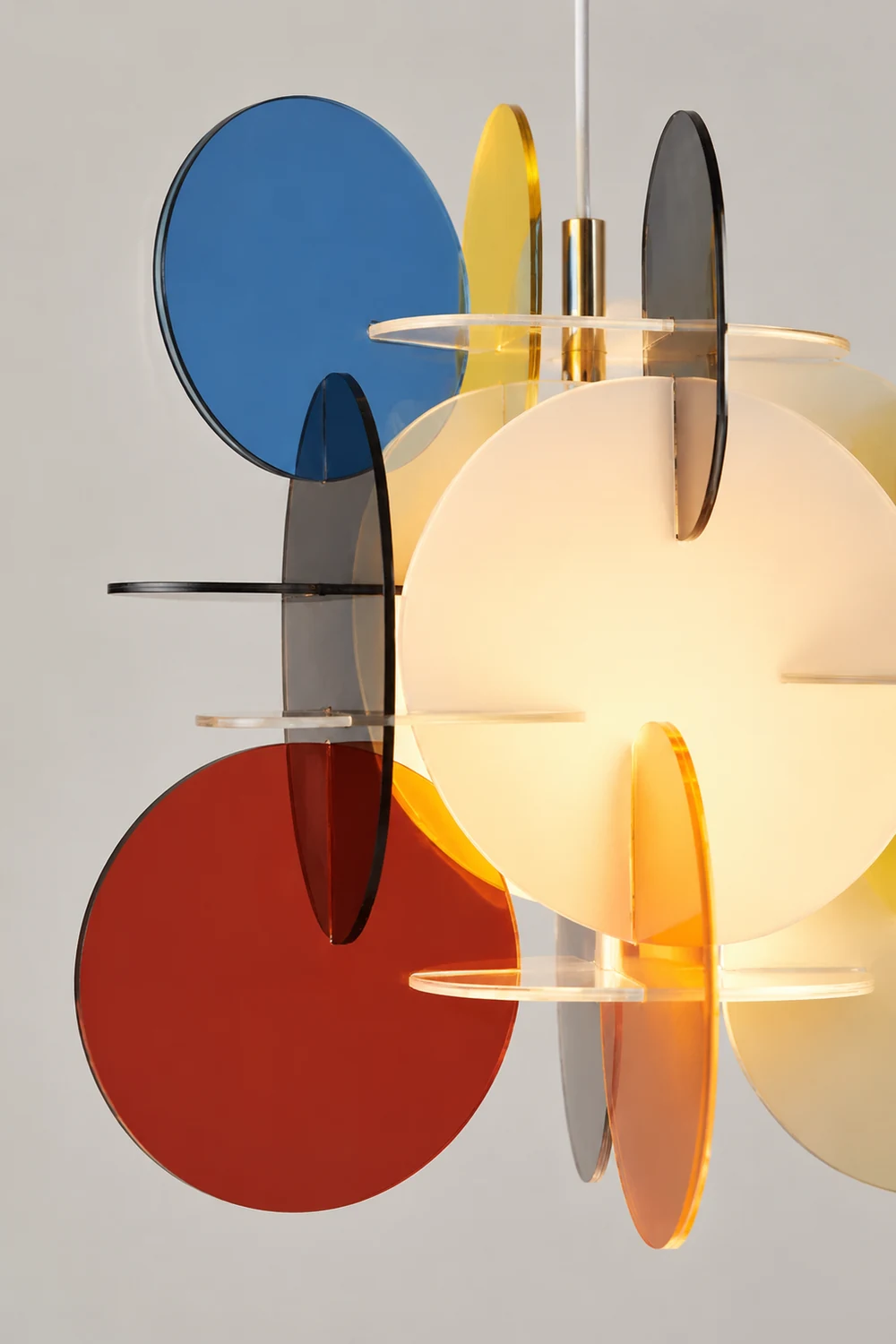 Morandi Modern Colorful Art Creative Pendant Light, Metal/Acrylic - Lumpaz