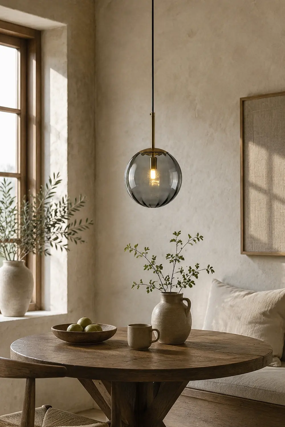 Hailie Modern Pendant Light Clear Bubble Gradient, Glass - Lumpaz