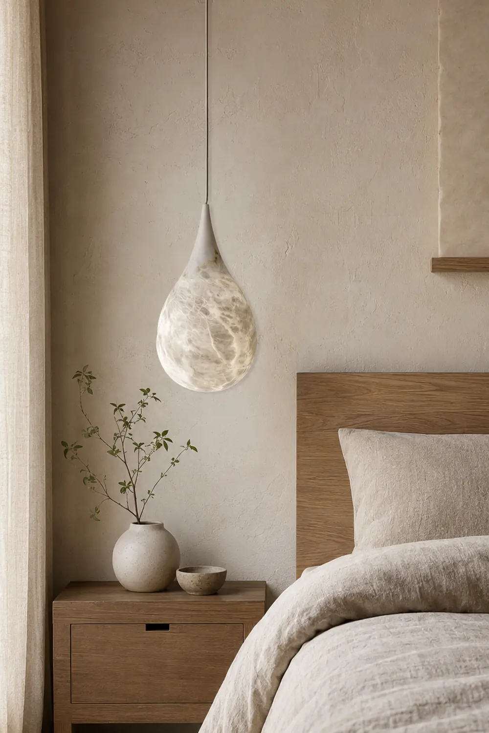 Marble Raindrop Pendant Light - Lumpaz