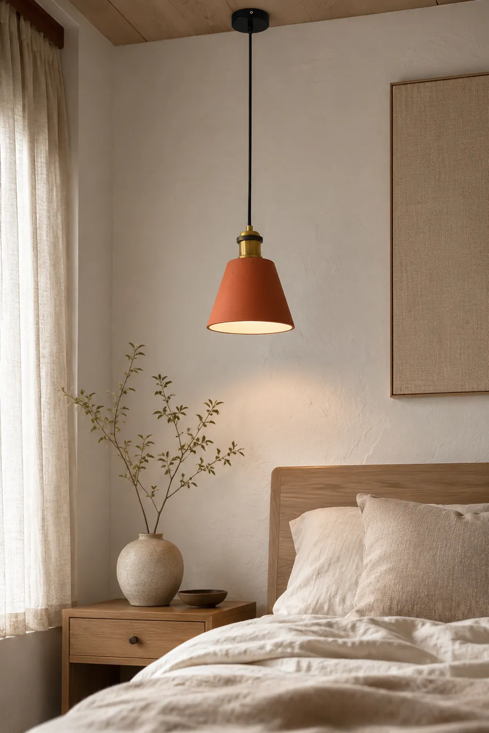 Morandi Pendant Light Colorful Art Deco, Metal/Resin, Bedroom - Lumpaz