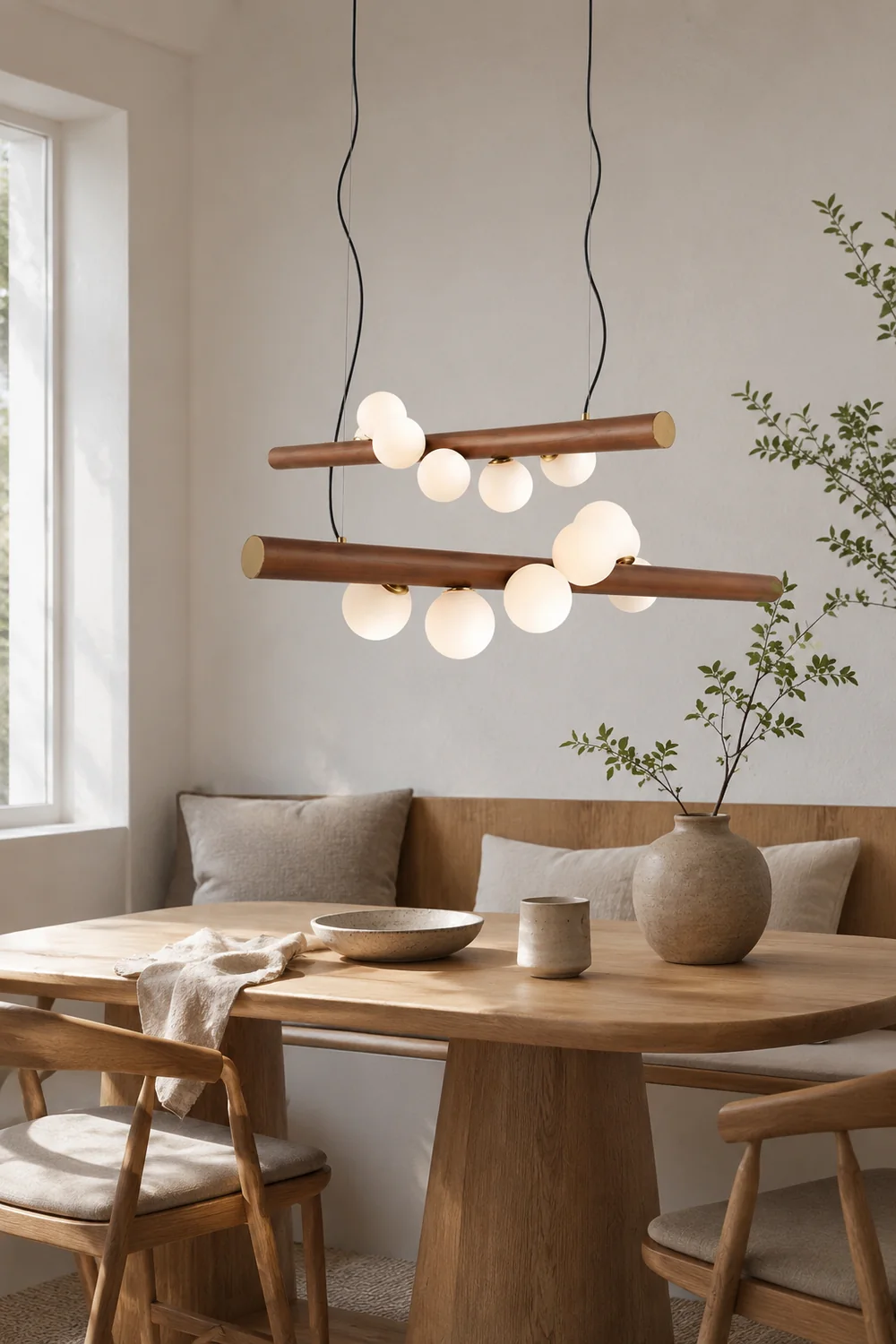 Scandinavian Wooden Pendant Lamp - Lumpaz