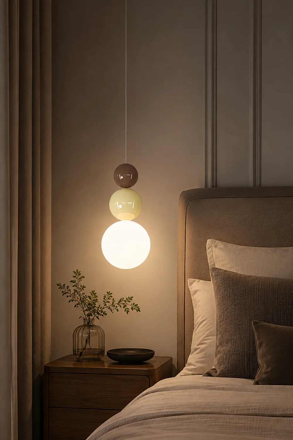 Acrylic Three Ball Pendant Lamp - Lumpaz