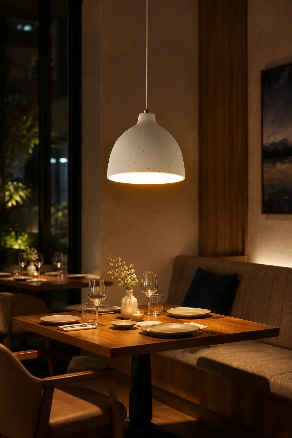 Resin Bowl Pendant Lamp - Lumpaz