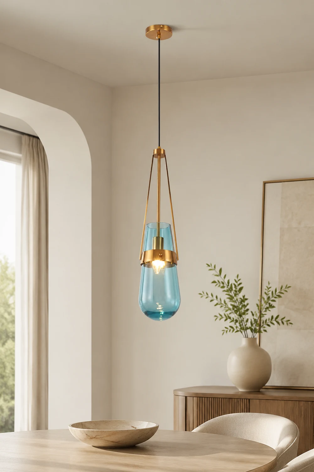 Poble Glass Pendant Light - Lumpaz