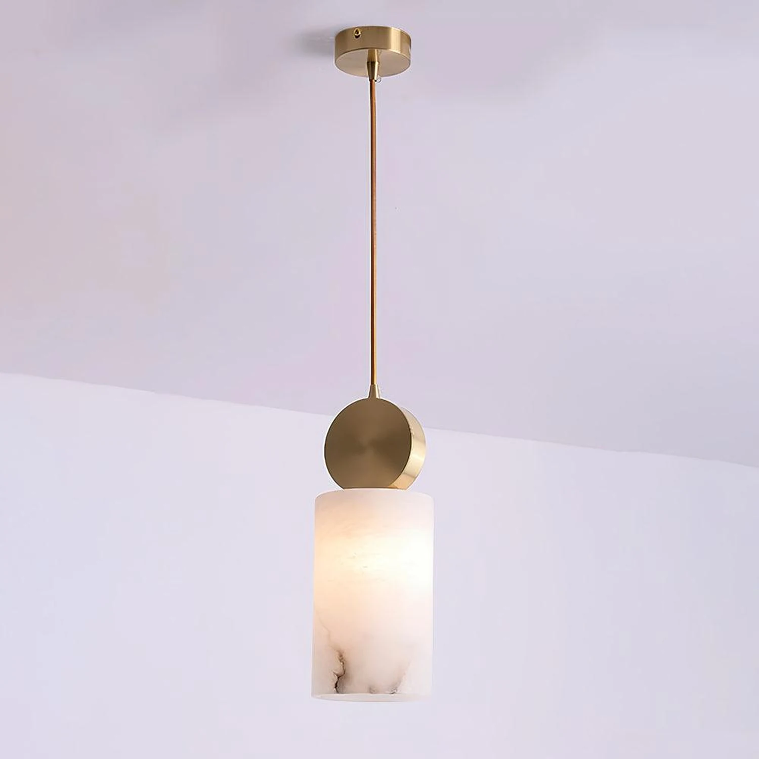 Etruscan Aabaster Pendant Light - Lumpaz