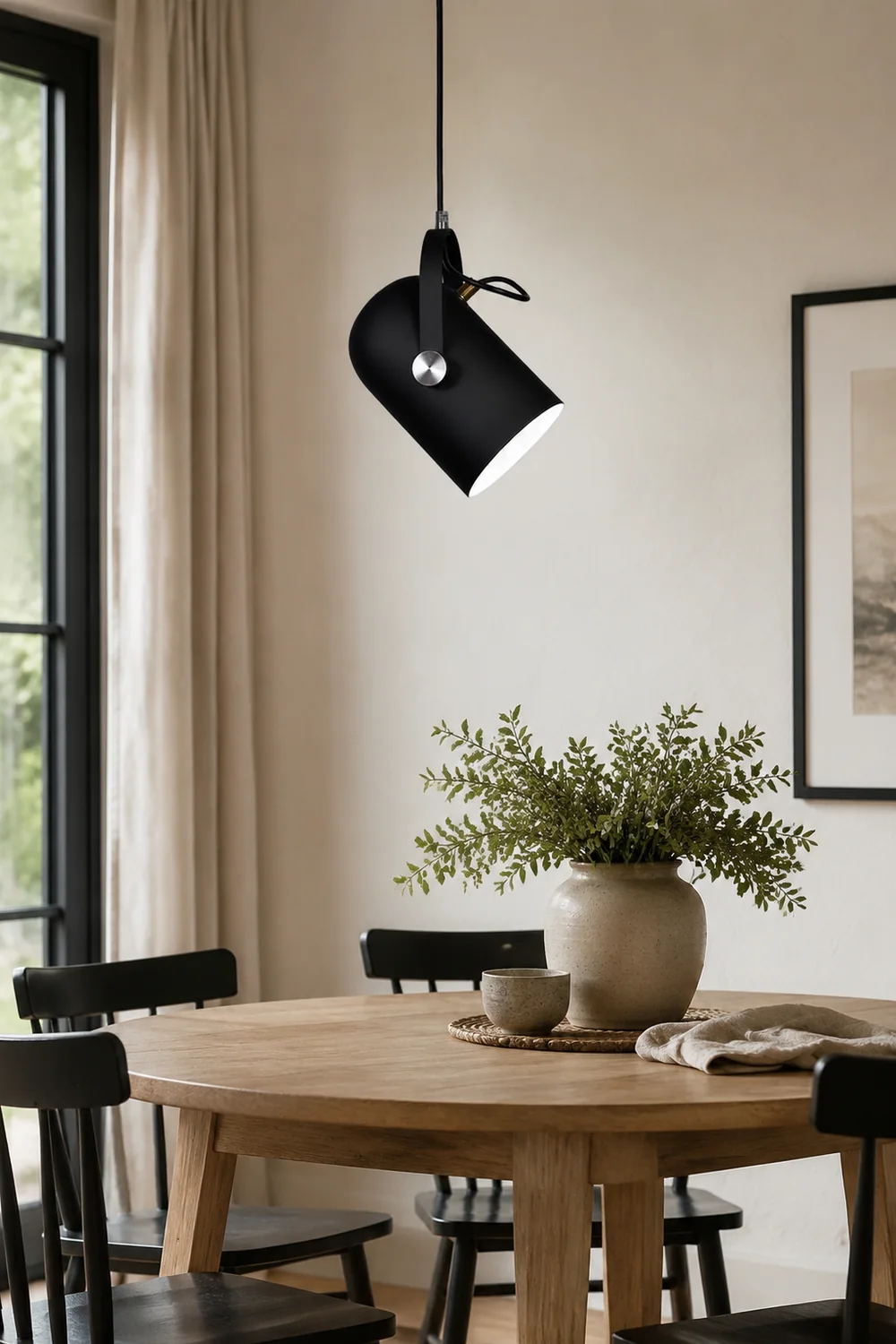 Morandi Modern Metal Pendant Light, Angle Adjustable, Kitchen Island & Dining Room & Living Room - Lumpaz