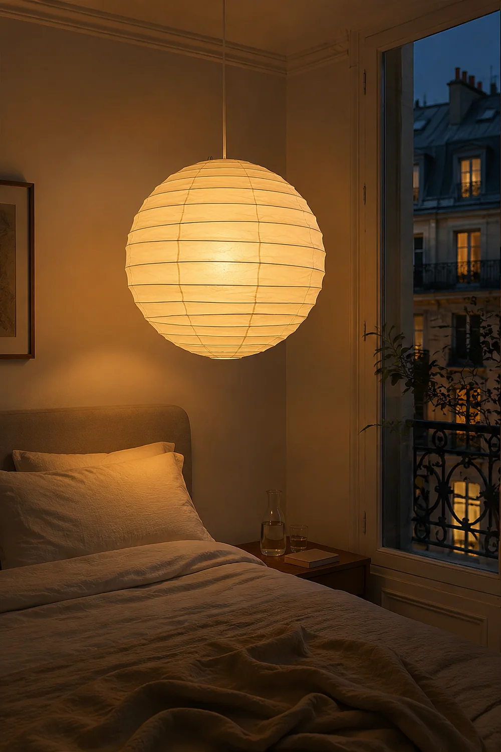Washi Paper Pendant Lamp - Lumpaz