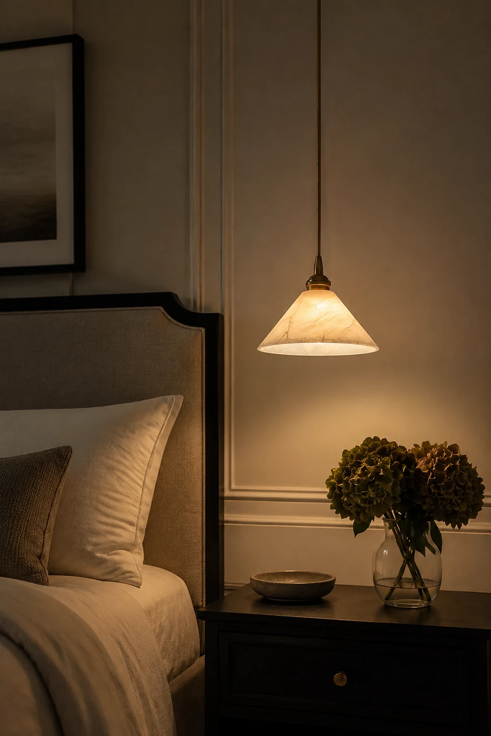 Conical Brass Pendant Lamp - Lumpaz