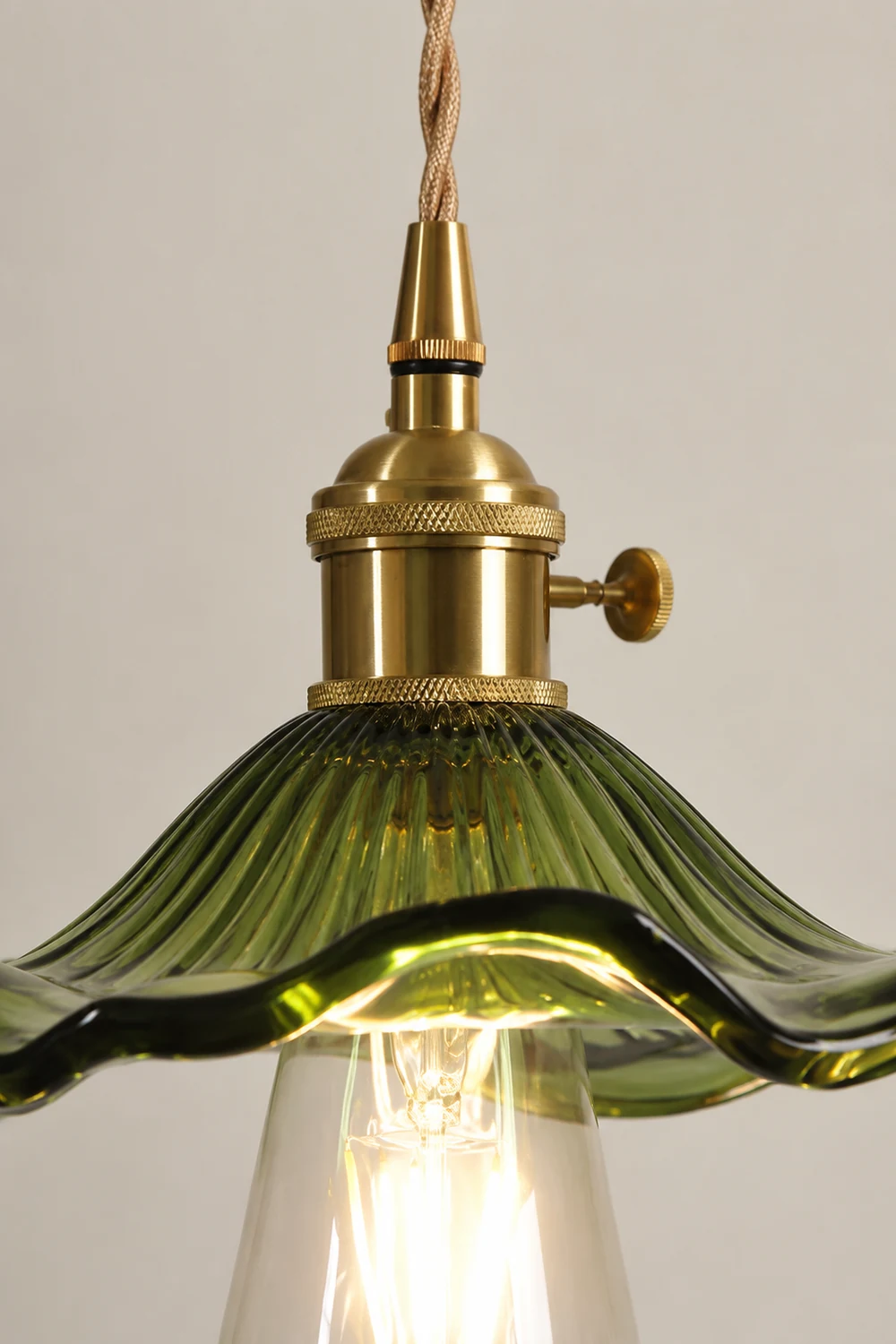 Glass Hibiscus Flower Pendant Light - Lumpaz
