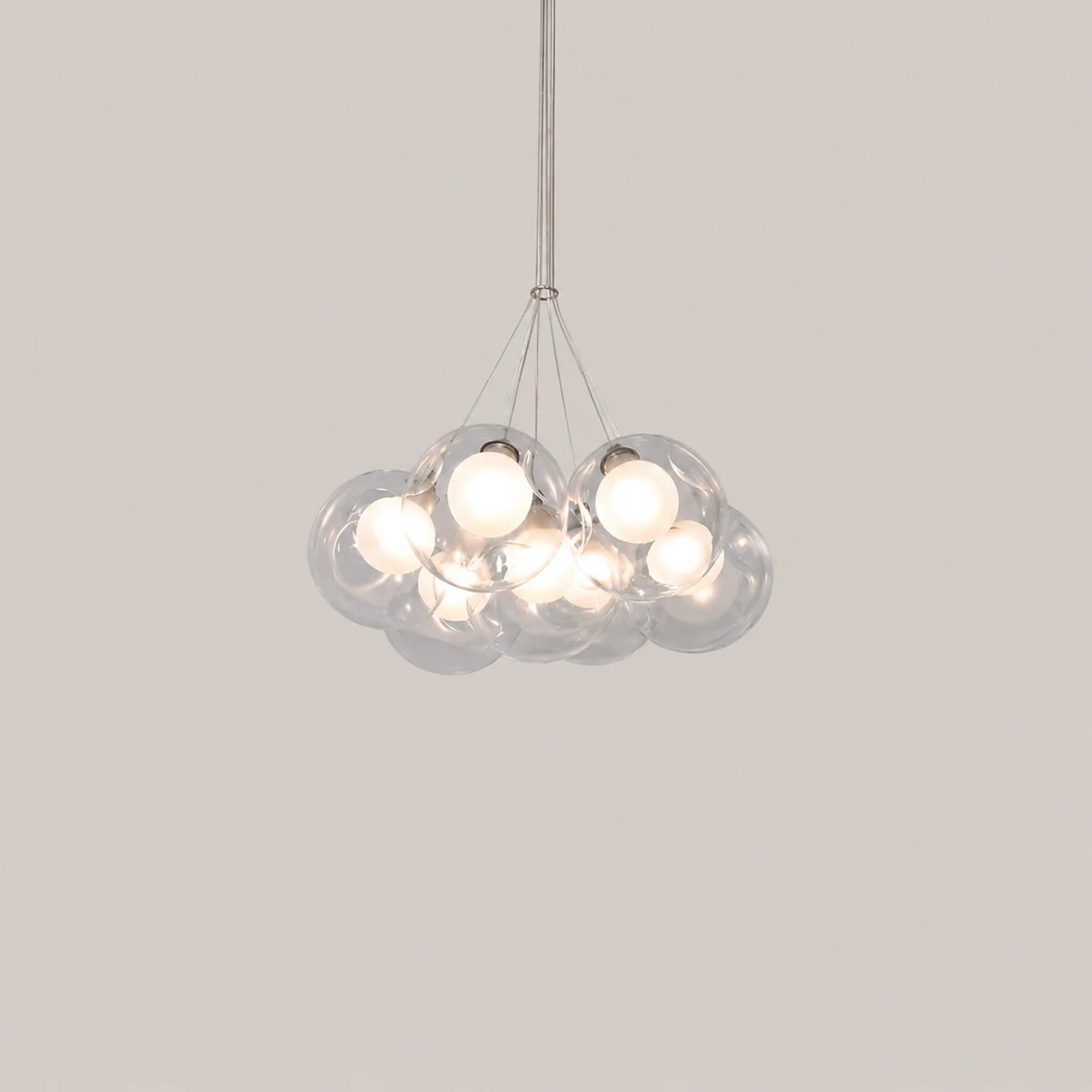 Valentina Modern Bubble Acylic Pendant Light, 5 Style - Lumpaz