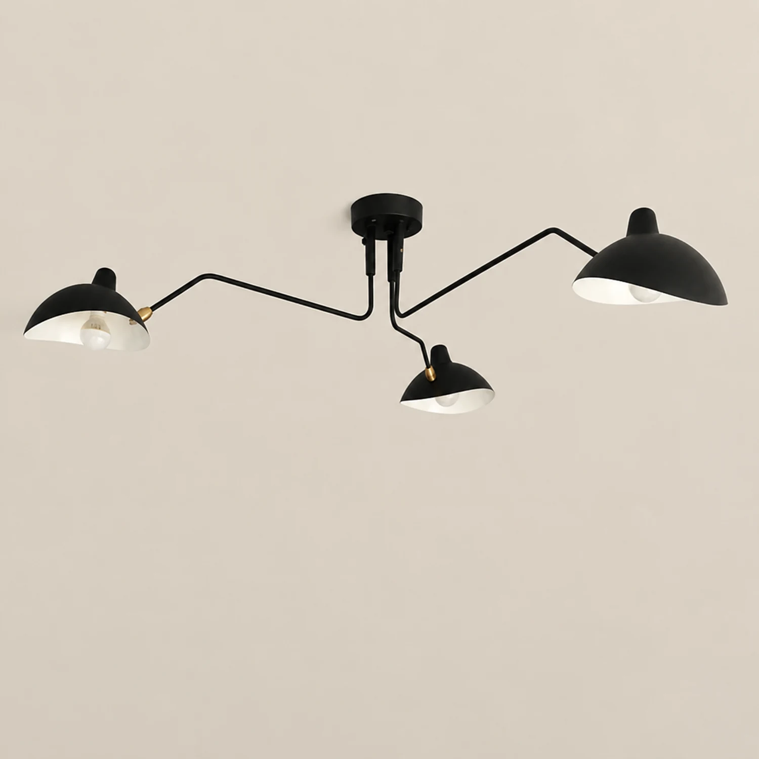 Schmitt Pendant Light Industry, Metal, Black, Study Room - Lumpaz