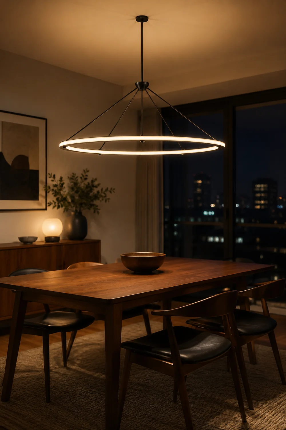 Cascading Ring Circle Pendant Lamp - Lumpaz