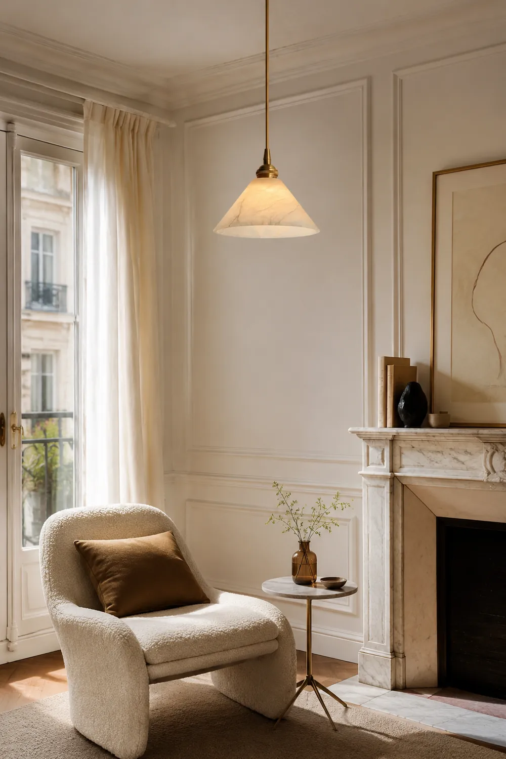 Conical Brass Pendant Lamp - Lumpaz