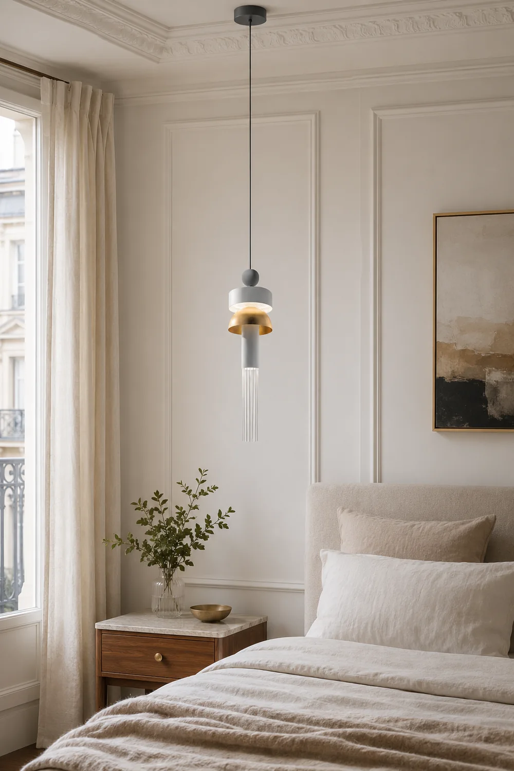Colon Modern Tassel Metal Pendant Light - Lumpaz