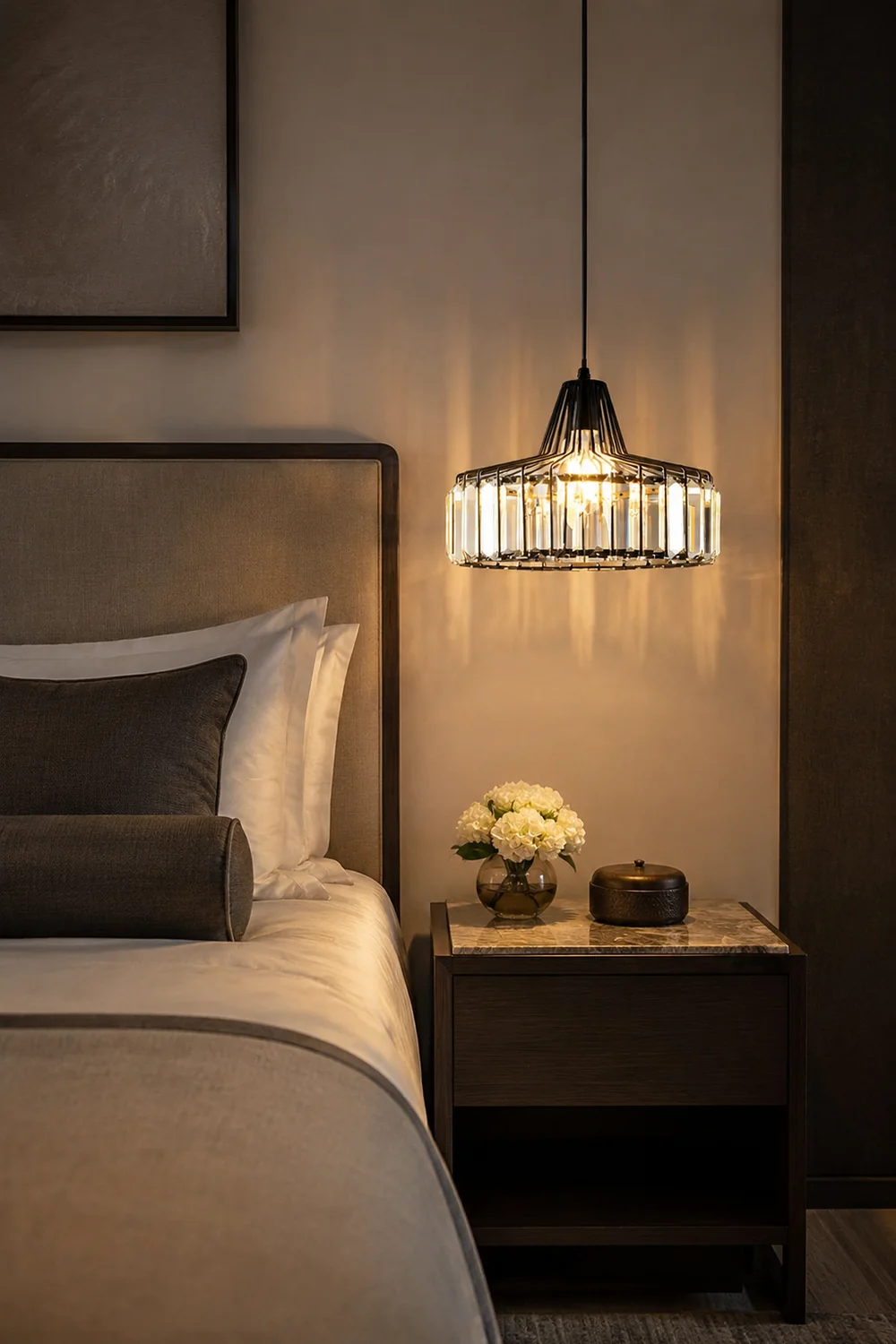 Crystal Drum Pendant Lamp - Lumpaz