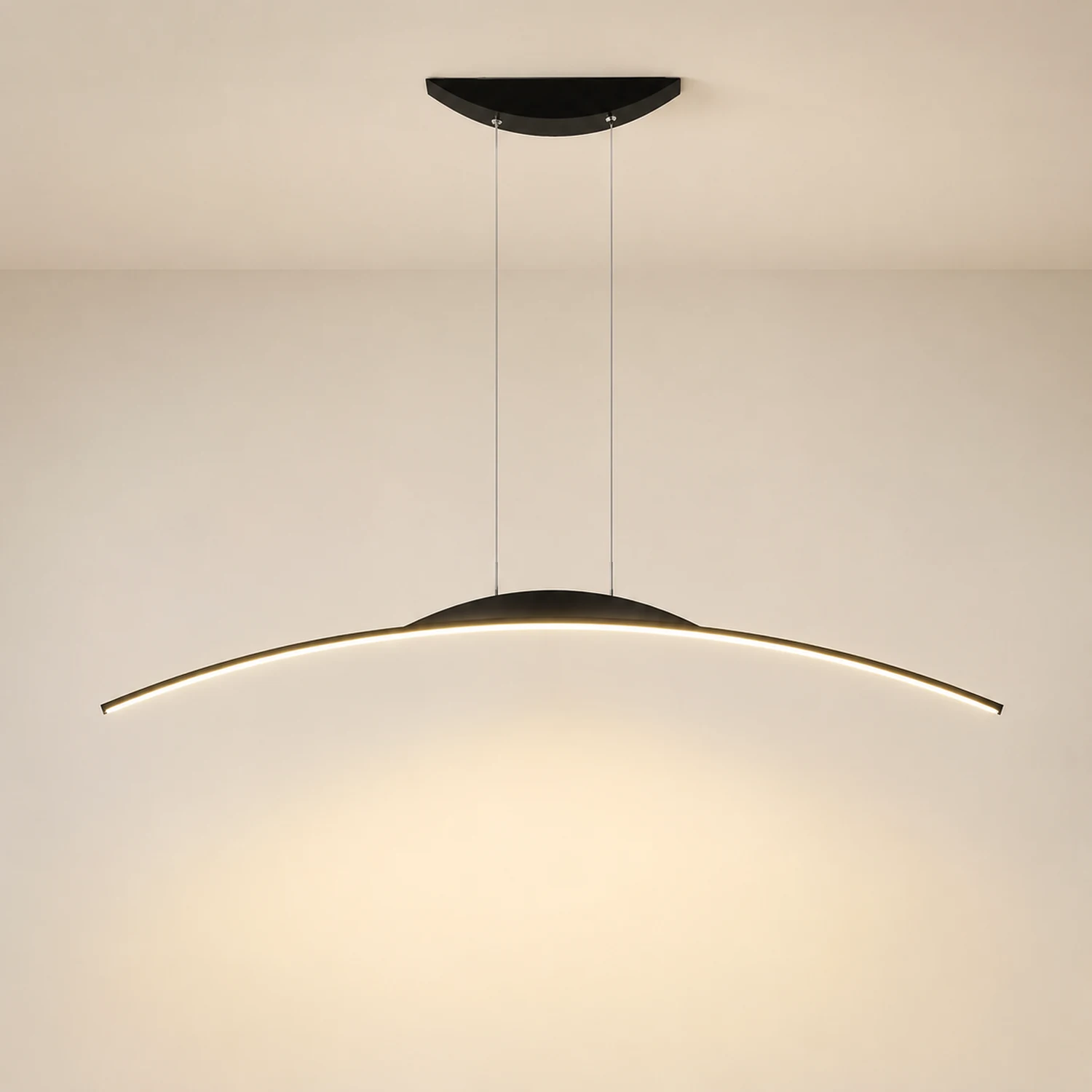 Minimalist Linear Metal Remote Control Pendant Light - Lumpaz