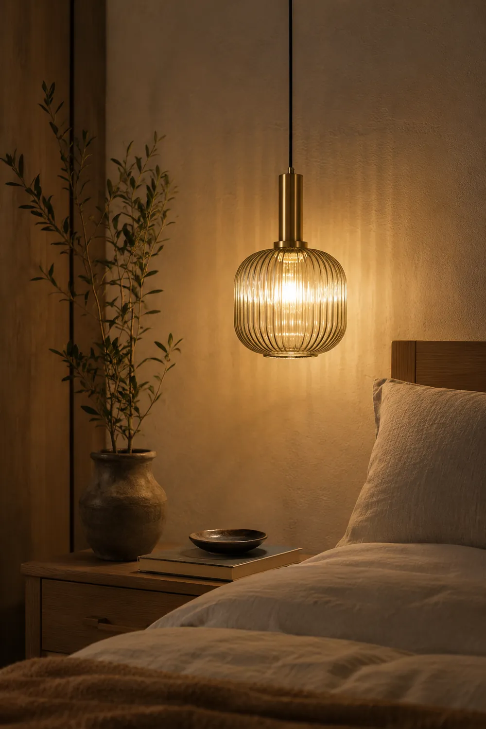 Hailie Pendant Light Crystal, Moru Glass, Cognac/Green/Gray, Kitchen Island - Lumpaz