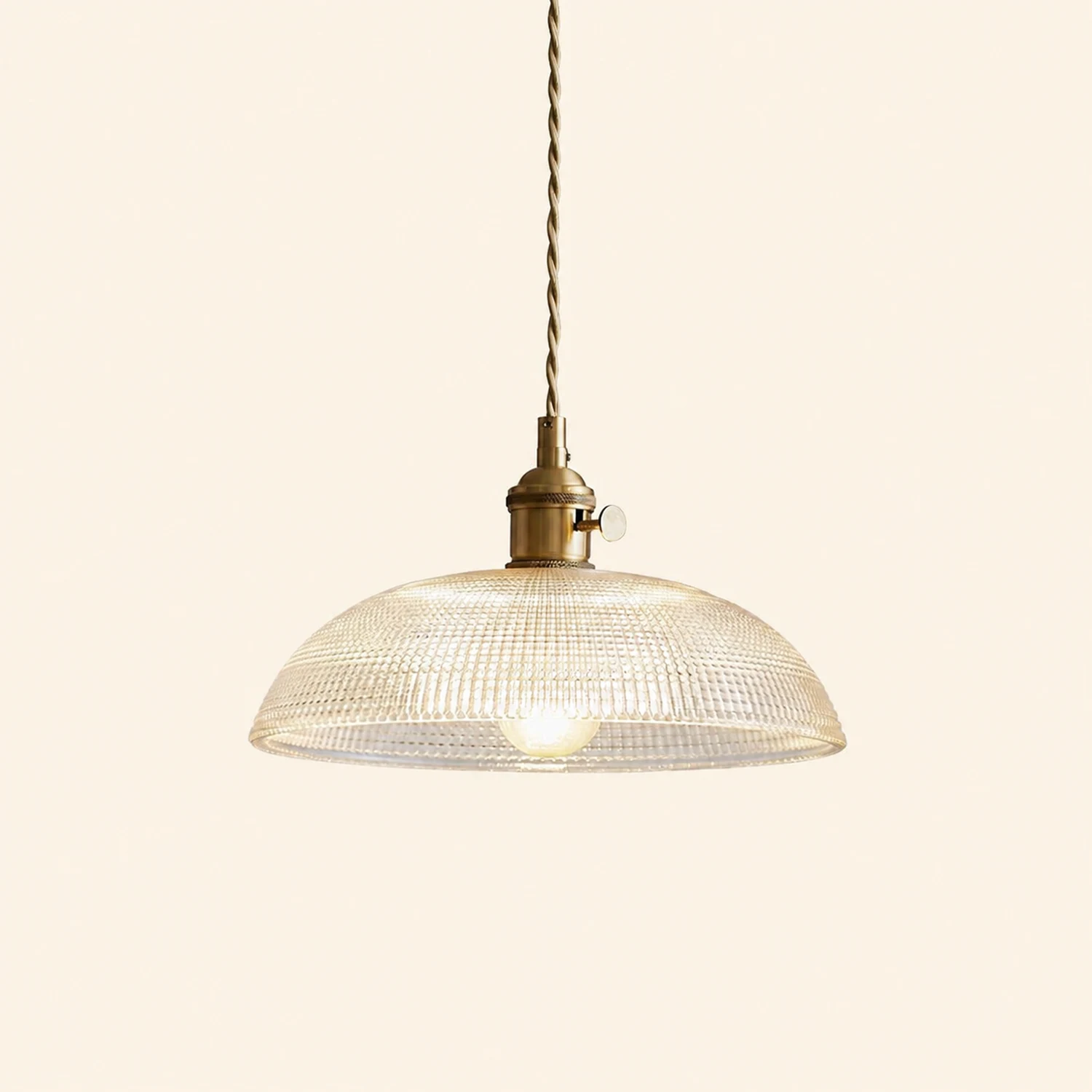 Ribbed Spiral Pendant Light - Lumpaz