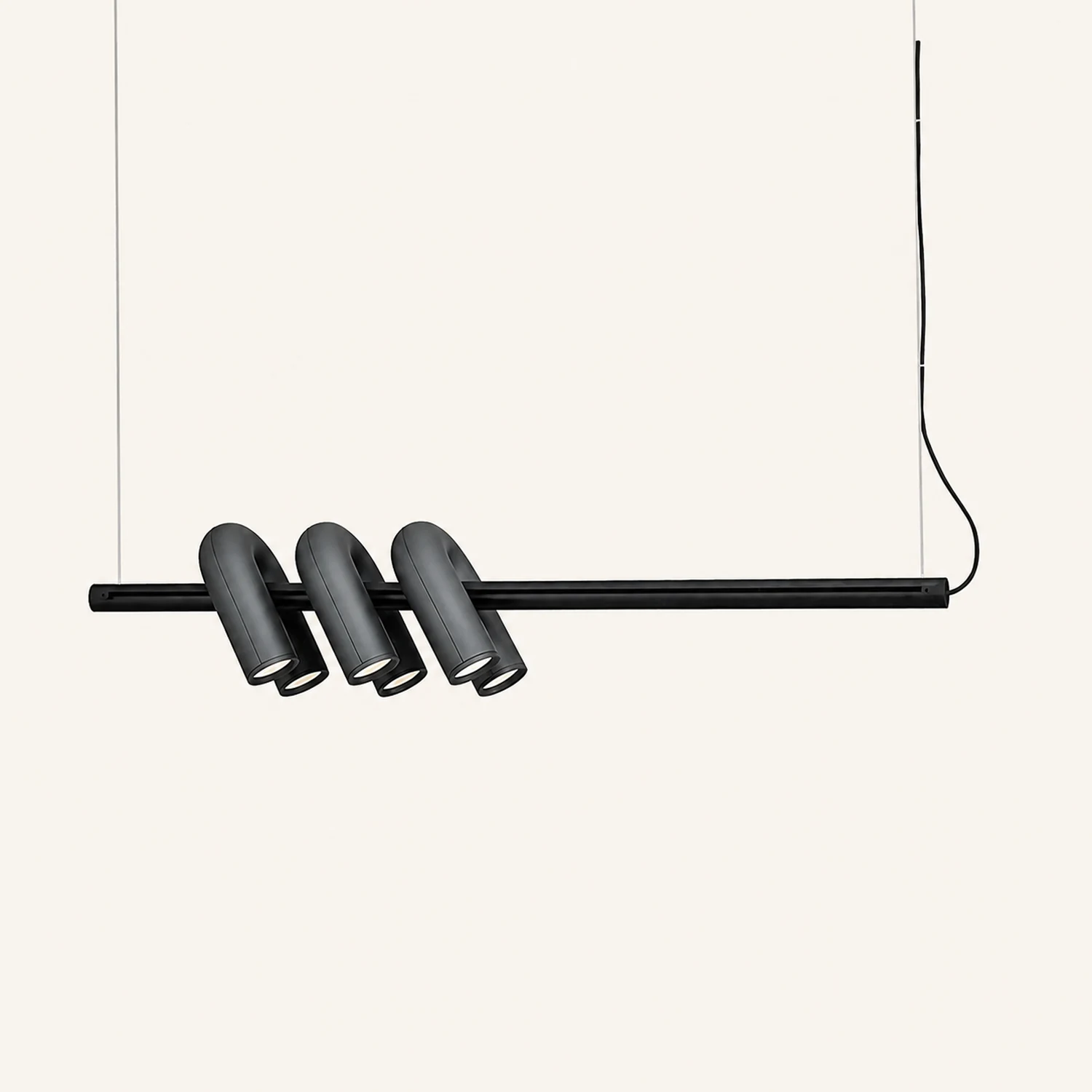 Felix Modern Pendant Light Linear with 3 U-Shaped Light - Lumpaz